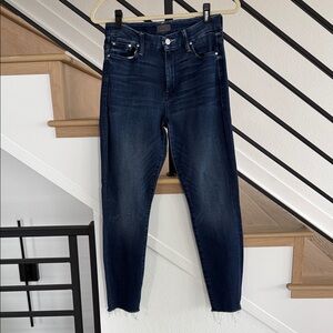 MOTHER Women's Skinny Jeans in Dark Blue